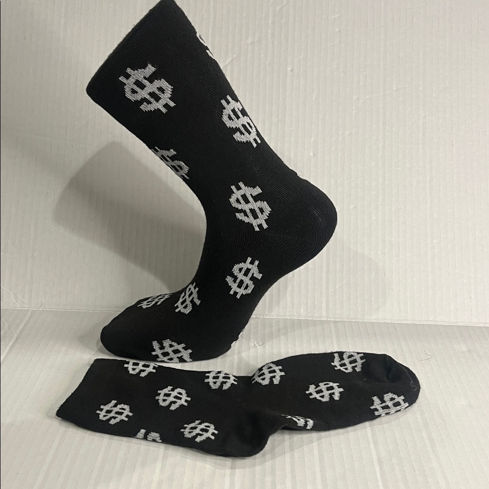 ❤️ Black & White Money Socks •Money On Your Feet Brings Money In Your Pocket